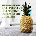 Stampa 3D realistica di un ananas